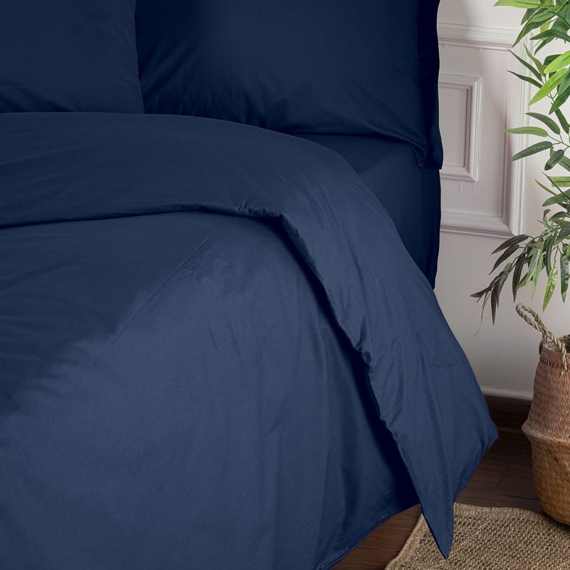 Veyloren dynetrekk 240x220 cm - Mørk blå - Tekstiler - Barnetekstiler - Sengetøy til barn - Sprinkelseng sengetøy - Laken sprinkelseng