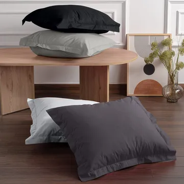 Veyloren putetrekk 2-pk 60x60 cm - Svart - Tekstiler - Sengetøy - Putetrekk