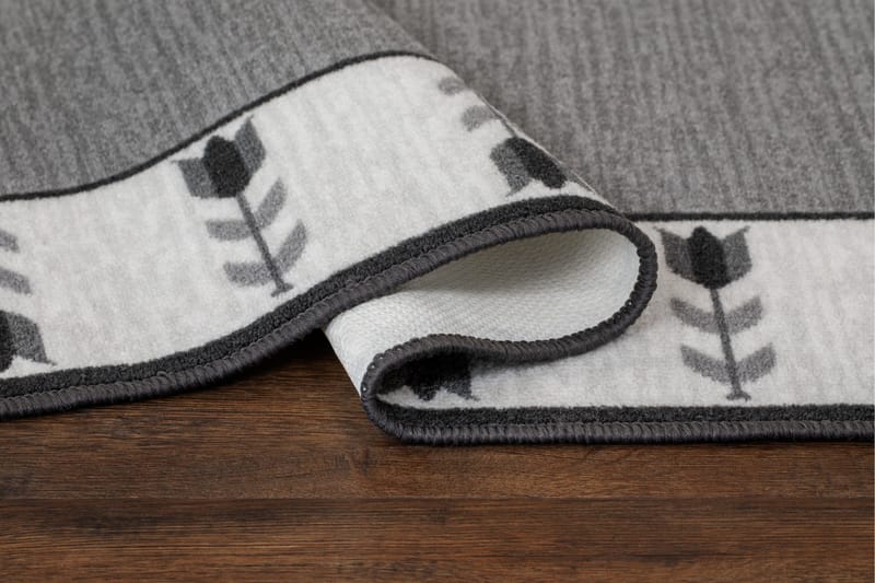 Tulpan Flatvevd Matte 160x230 cm - Grå - Tekstiler - Tepper & Matter - Flatvevde tepper