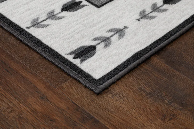 Tulpan Flatvevd Matte 160x230 cm - Grå - Tekstiler - Tepper & Matter - Flatvevde tepper