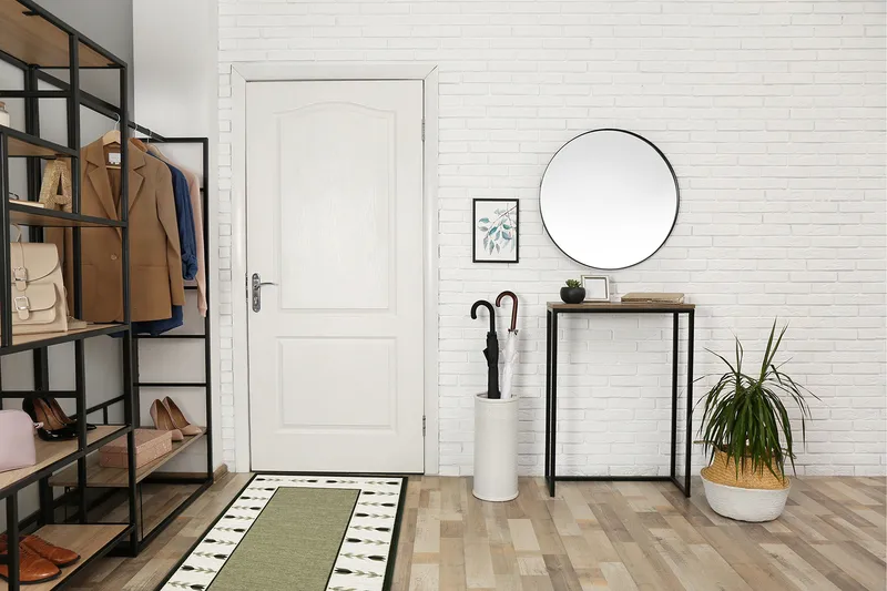 Tulpan Flatvevd Teppe 80x150 cm - Grønn - Tekstiler - Tepper & Matter - Flatvevde tepper