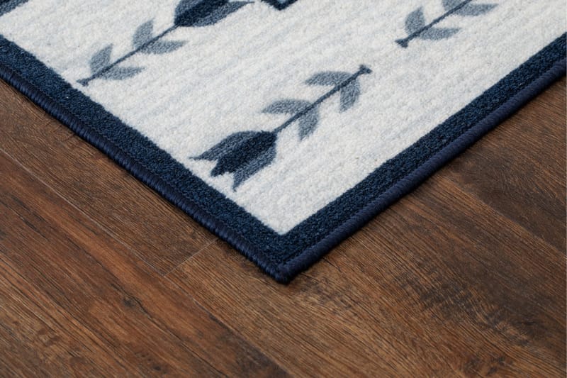 Tulpan Flatvevd Matte 80x300 cm - Blå - Tekstiler - Tepper & Matter - Flatvevde tepper