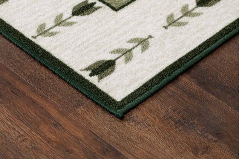 Tulpan Flatvevd Matte 160x230 cm - Grønn - Tekstiler - Tepper & Matter - Flatvevde tepper