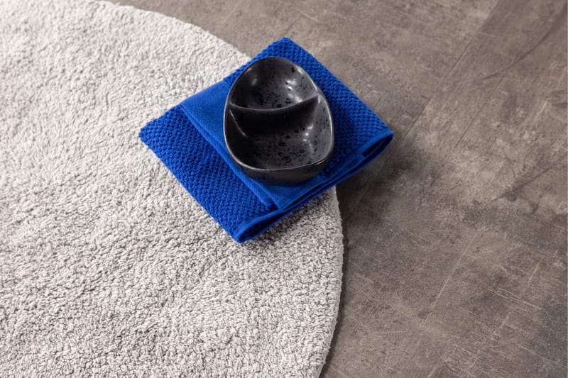 Valle Baderomsmatte 60 cm Rund - Lys grå - Tekstiler - Tepper & Matter - Baderomsmatte