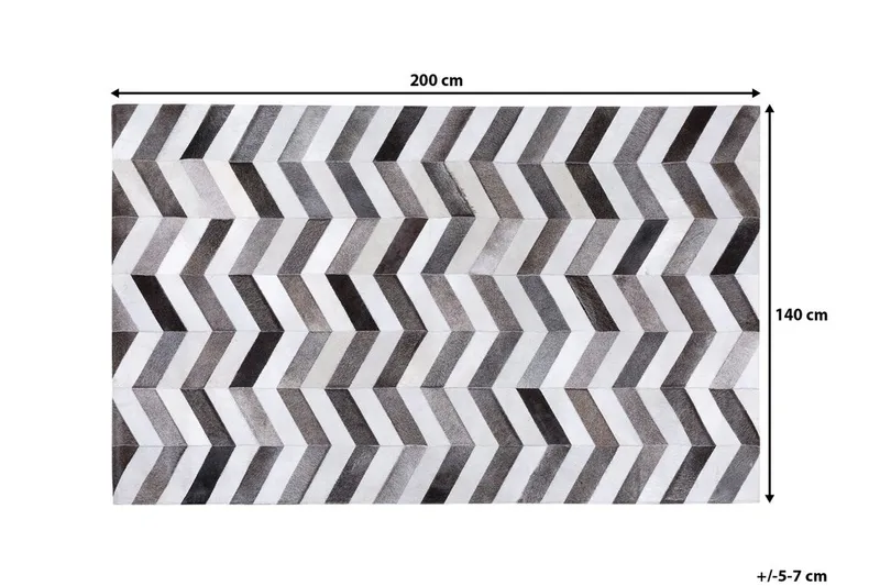 Aksaz Matte 140 | 200 cm - Grå - Tekstiler - Tepper & Matter - Skinn & pelstepper