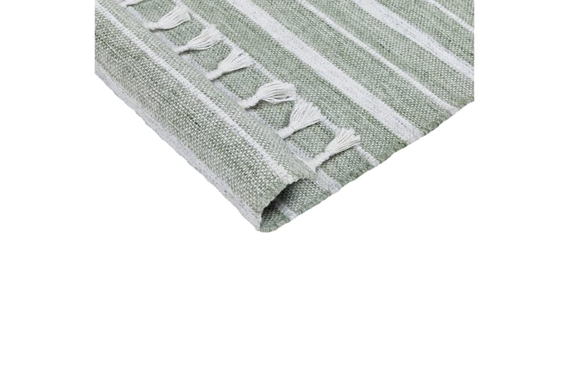 Bademli Ryeteppe 140x200 cm - Grønn - Tekstiler - Tepper & Matter - Flatvevde tepper