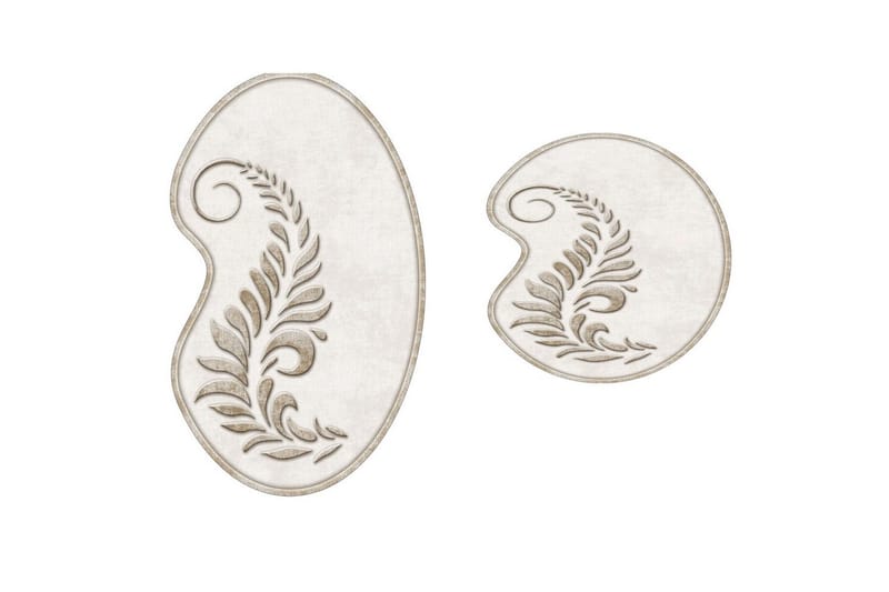 Badenaromsmattesett (2 deler) Elevate Krem, Cremehvit