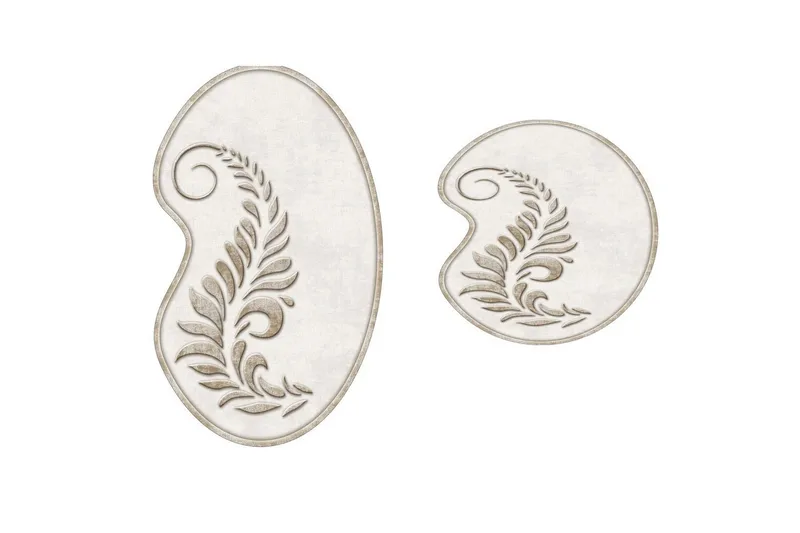 Badenaromsmattesett (2 deler) Elevate Krem, Cremehvit