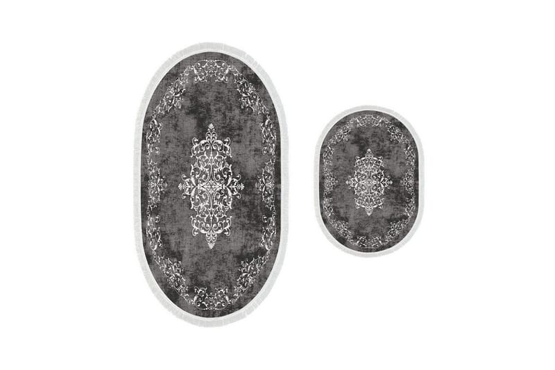 Badenaromsmattesett (2 deler) Winrel Grå, Lysegrå