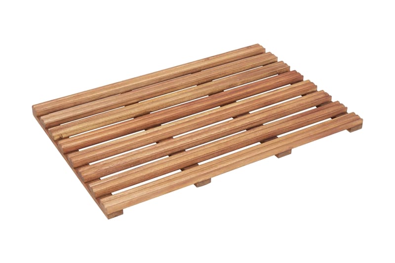 Badematter 2 stk heltre akasie 56x37 cm - Tekstiler - Tepper & Matter - Baderomsmatte