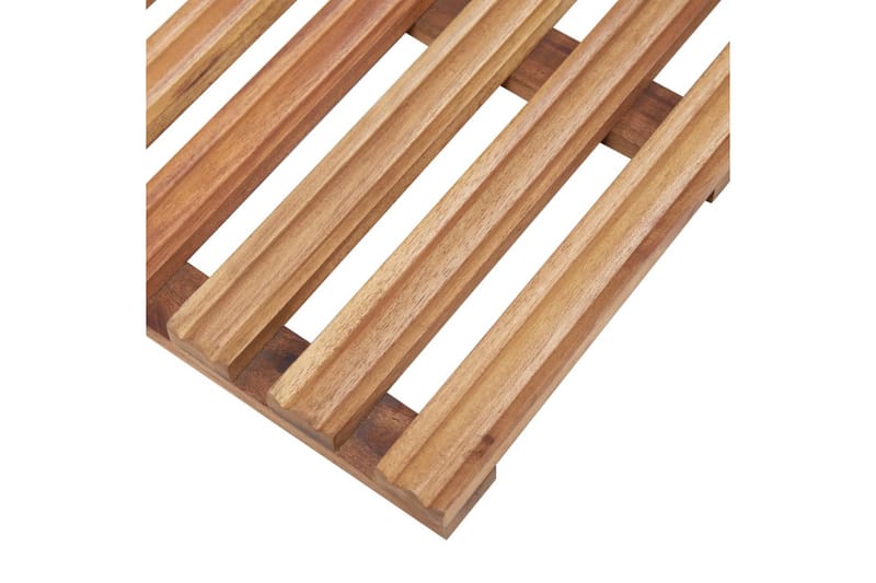 Badematter 2 stk heltre akasie 56x37 cm - Tekstiler - Tepper & Matter - Baderomsmatte