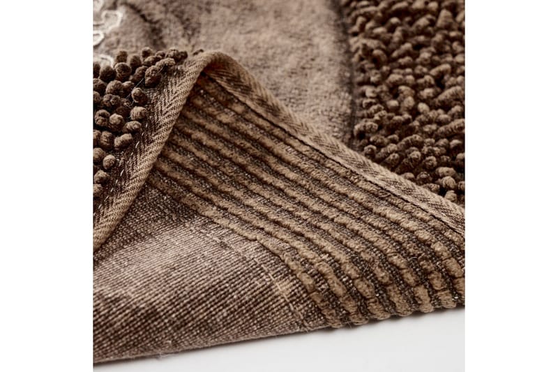 Baderomsmatte Parmood baderomsmatte 60x100 cm rektangulær Brun - Tekstiler - Tepper & Matter - Baderomsmatte