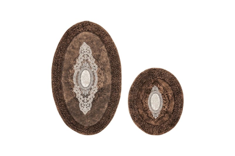 Baderomsmatte Parmood baderomsmatte 60x100 cm rektangulær Brun, undefined