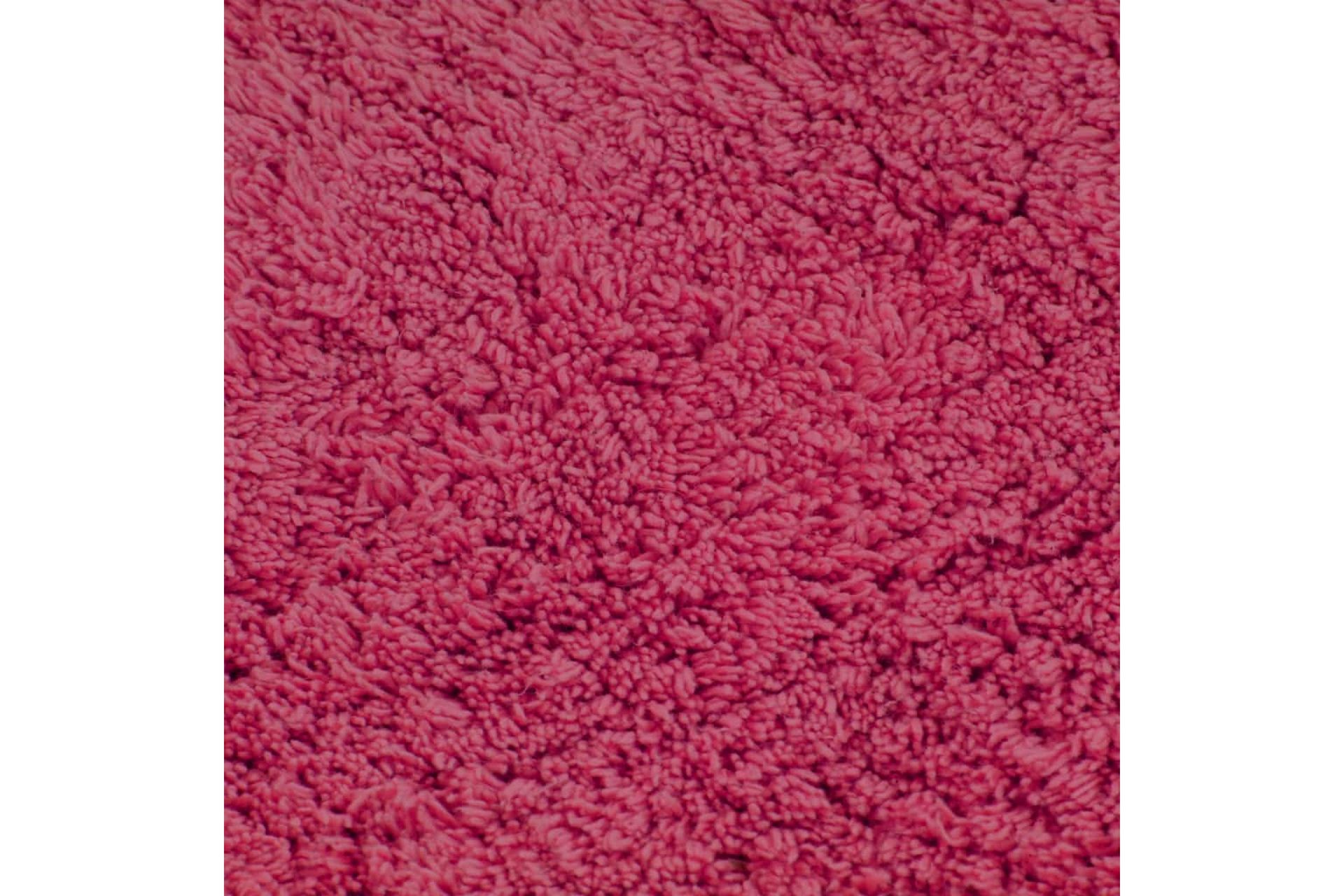 Baderomsmattesett 3 stk stoff fuksia - Tekstiler - Tepper & Matter - Baderomsmatte