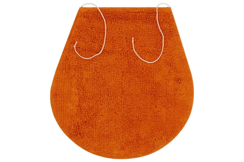 Baderomsmattesett 3 stk stoff oransje - Tekstiler - Tepper & Matter - Baderomsmatte