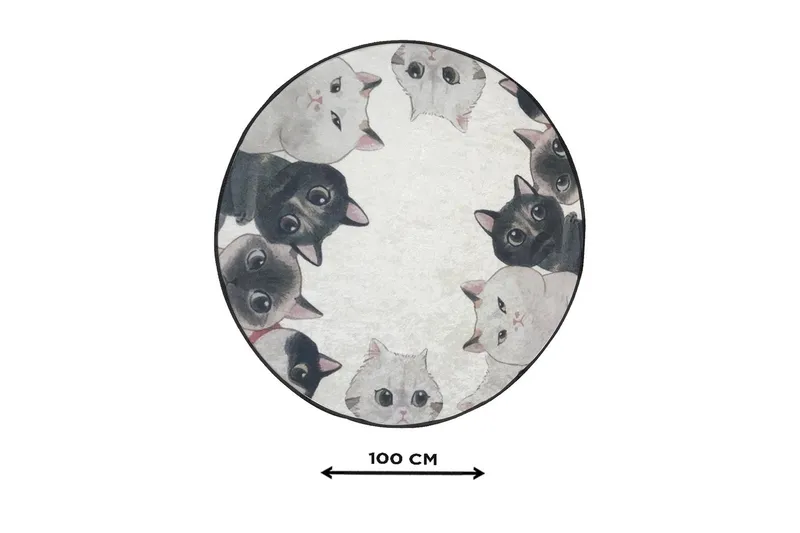 Chilai Home Badematte 100 Rund - Multi - Tekstiler - Tepper & Matter - Baderomsmatte