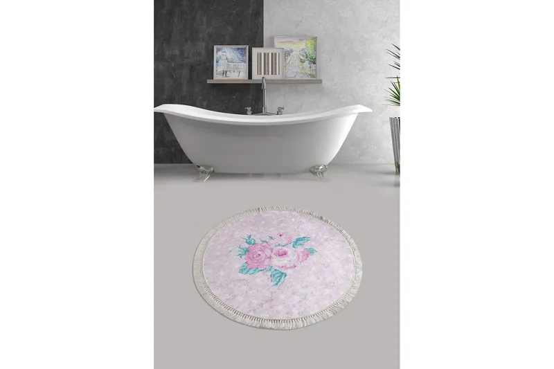 Chilai Home Badematte 100 Rund - Multi - Tekstiler - Tepper & Matter - Baderomsmatte