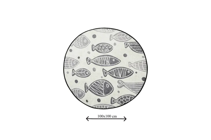 Chilai Home Badematte 100 Rund - Multi - Tekstiler - Tepper & Matter - Baderomsmatte