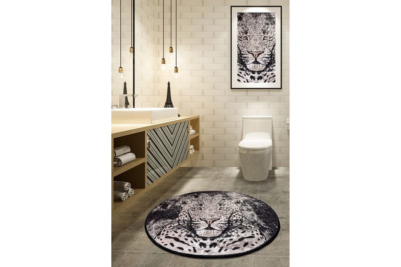 Chilai Home Badematte 100 Rund - Multi - Tekstiler - Tepper & Matter - Baderomsmatte