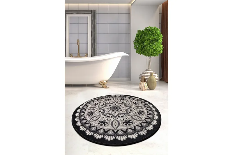 Chilai Home Badematte 100 Rund - Multi - Tekstiler - Tepper & Matter - Baderomsmatte