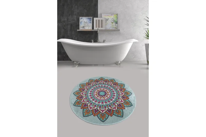 Chilai Home Badematte 100 Rund - Multi - Tekstiler - Tepper & Matter - Baderomsmatte