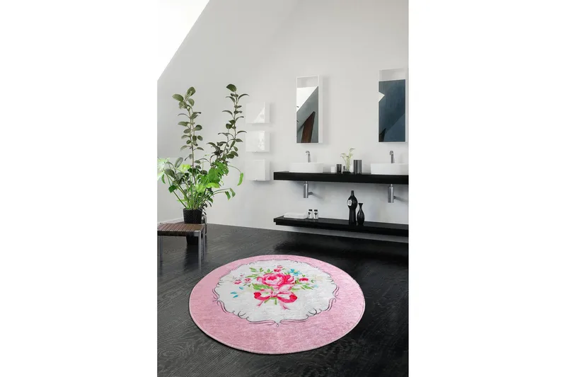 Chilai Home Badematte 100 Rund - Multi - Tekstiler - Tepper & Matter - Baderomsmatte