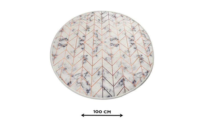 Chilai Home Badematte 100 Rund - Multi - Tekstiler - Tepper & Matter - Baderomsmatte