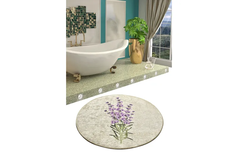 Chilai Home Badematte 100 Rund - Multi - Tekstiler - Tepper & Matter - Baderomsmatte