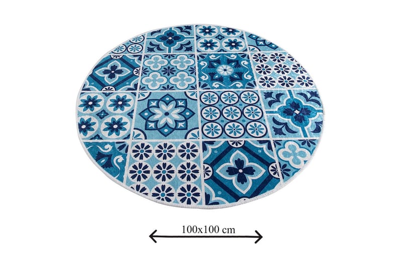 Chilai Home Badematte 100 Rund - Multi - Tekstiler - Tepper & Matter - Baderomsmatte