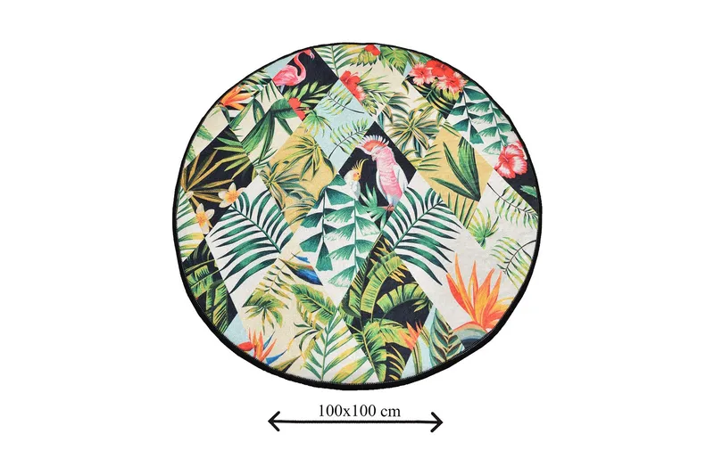 Chilai Home Badematte 100 Rund - Multi - Tekstiler - Tepper & Matter - Baderomsmatte