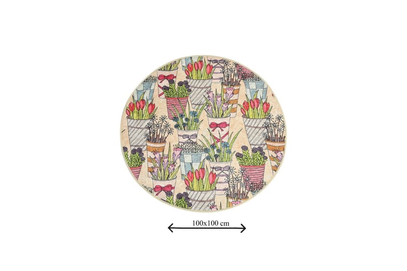 Chilai Home Badematte 100 Rund - Multi - Tekstiler - Tepper & Matter - Baderomsmatte