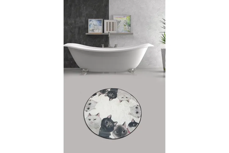 Chilai Home Badematte 100 Rund - Multi - Tekstiler - Tepper & Matter - Baderomsmatte