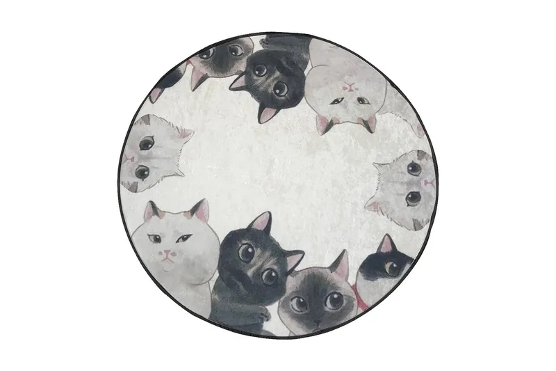 Chilai Home Badematte 100 Rund - Multi - Tekstiler - Tepper & Matter - Baderomsmatte