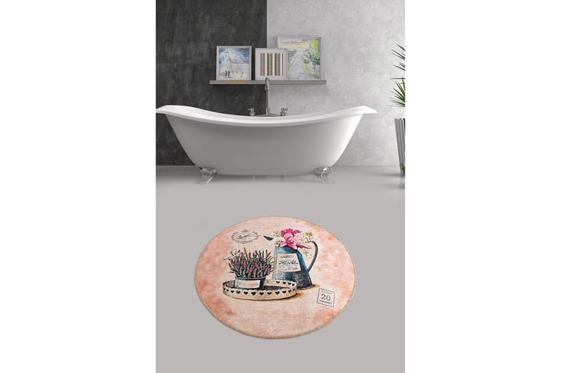 Chilai Home Badematte 100 Rund - Multi - Tekstiler - Tepper & Matter - Baderomsmatte