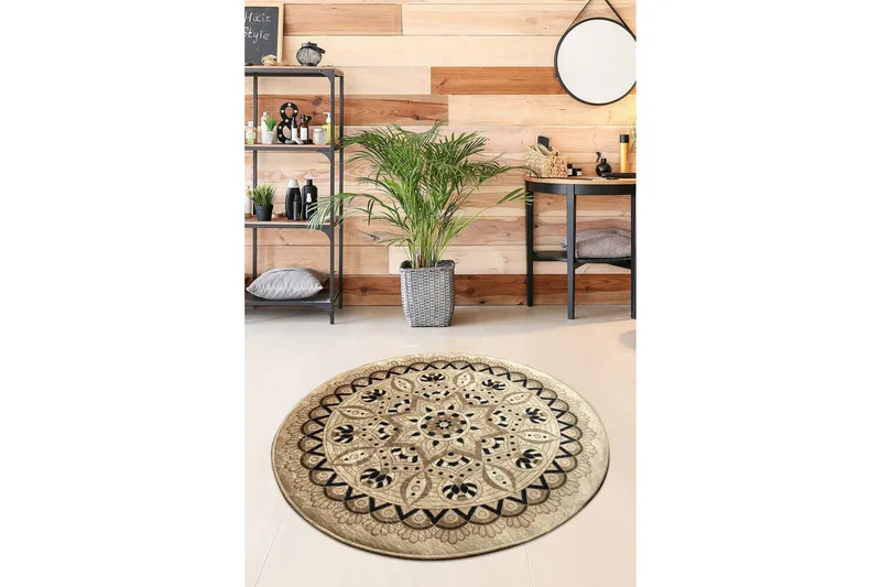 Chilai Home Badematte 100 Rund - Multi - Tekstiler - Tepper & Matter - Baderomsmatte