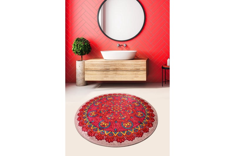 Chilai Home Badematte 100 Rund - Multi - Tekstiler - Tepper & Matter - Baderomsmatte