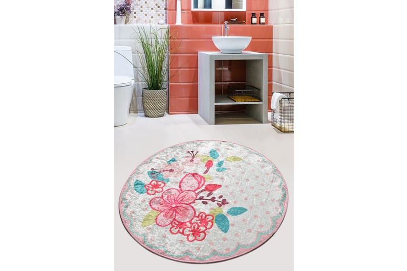 Chilai Home Badematte 100 Rund - Multi - Tekstiler - Tepper & Matter - Baderomsmatte