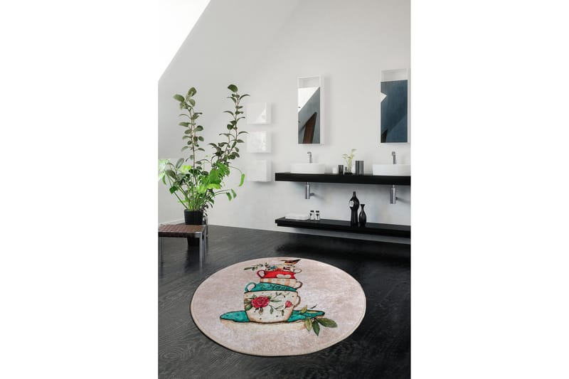 Chilai Home Badematte 100 Rund - Multi - Tekstiler - Tepper & Matter - Baderomsmatte
