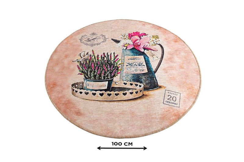 Chilai Home Badematte 100 Rund - Multi - Tekstiler - Tepper & Matter - Baderomsmatte
