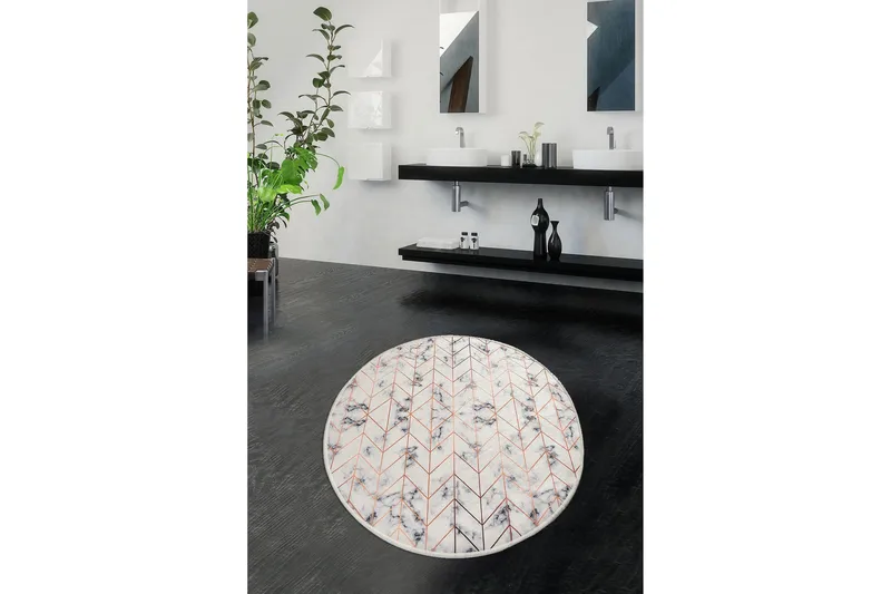 Chilai Home Badematte 100 Rund - Multi - Tekstiler - Tepper & Matter - Baderomsmatte