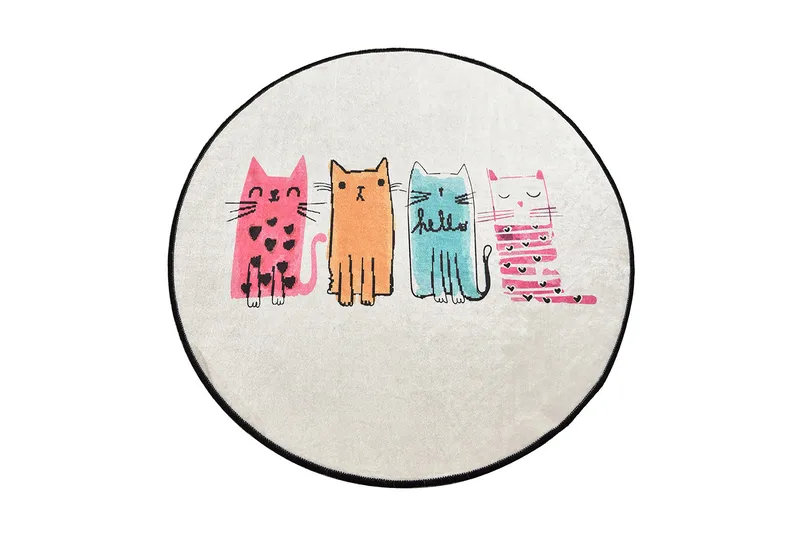 Chilai Home Badematte 100 Rund, Multi