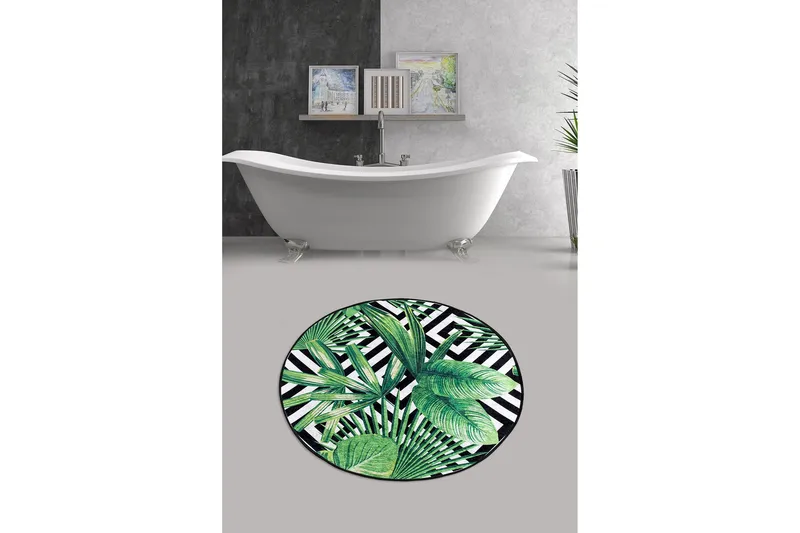 Chilai Home Badematte 100 Rund - Multi - Tekstiler - Tepper & Matter - Baderomsmatte