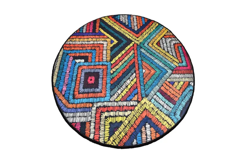 Chilai Home Badematte 100 Rund, Multi