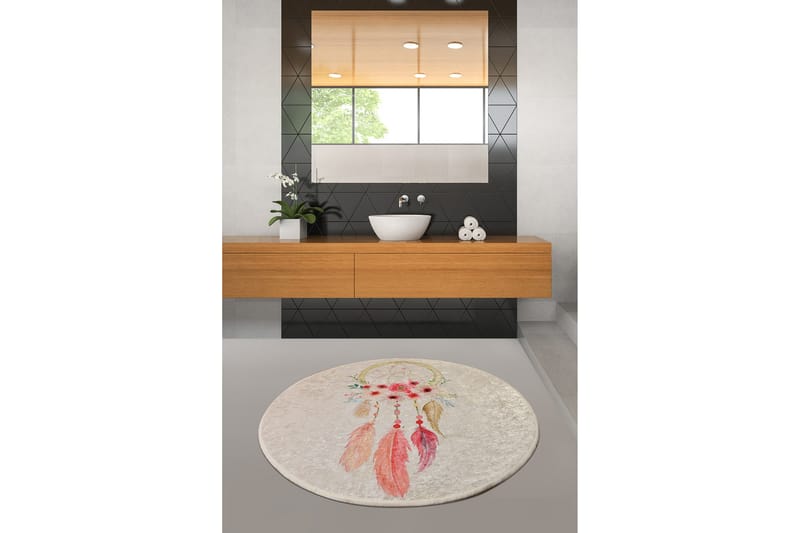 Chilai Home Badematte 100 Rund - Multi - Tekstiler - Tepper & Matter - Baderomsmatte
