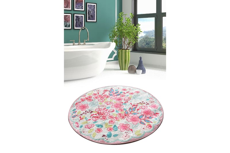 Chilai Home Badematte 100 Rund - Multi - Tekstiler - Tepper & Matter - Baderomsmatte
