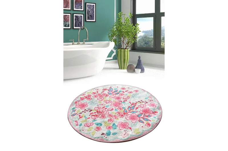 Chilai Home Badematte 100 Rund - Multi - Tekstiler - Tepper & Matter - Baderomsmatte