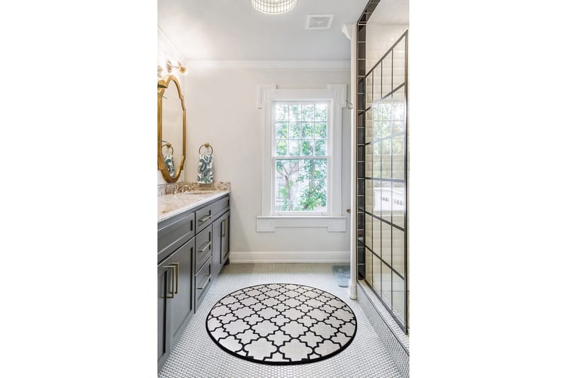 Chilai Home Badematte 100 Rund - Multi - Tekstiler - Tepper & Matter - Baderomsmatte