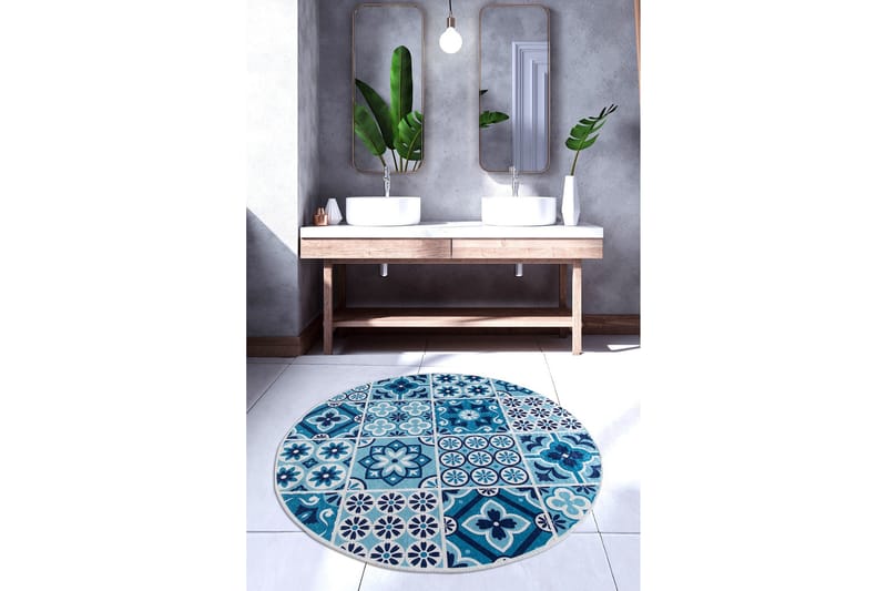 Chilai Home Badematte 100 Rund - Multi - Tekstiler - Tepper & Matter - Baderomsmatte