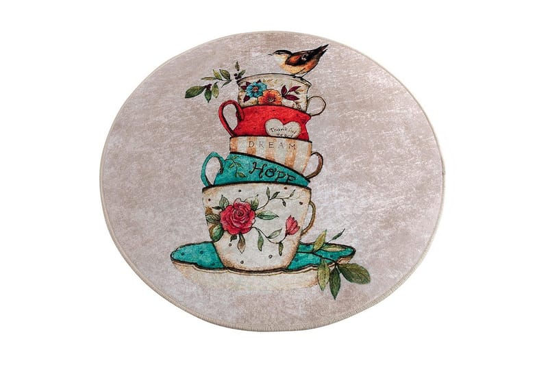 Chilai Home Badematte 100 Rund, Multi