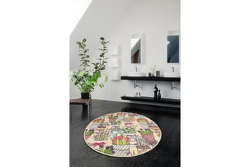 Chilai Home Badematte 100 Rund - Multi - Tekstiler - Tepper & Matter - Baderomsmatte